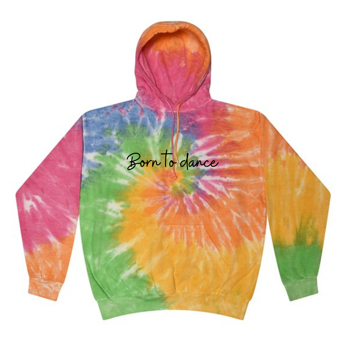 Multicolor tie shop dye hoodie