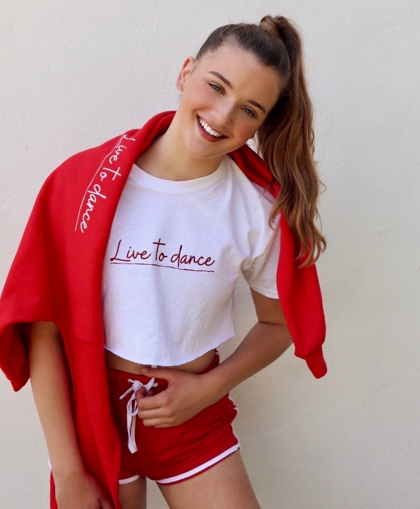 Live To Dance Cropped Tee