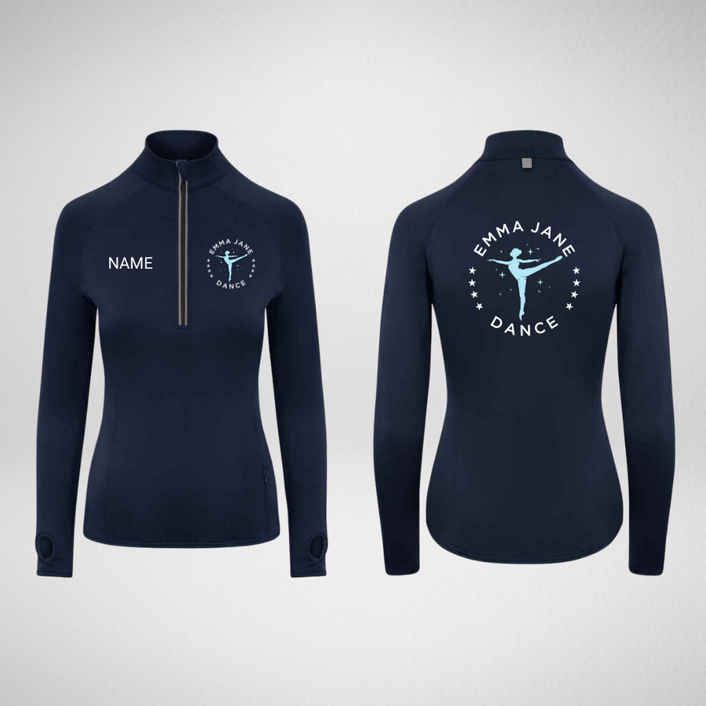 Emma Jane Dance Stretch 1/4 Zip Top