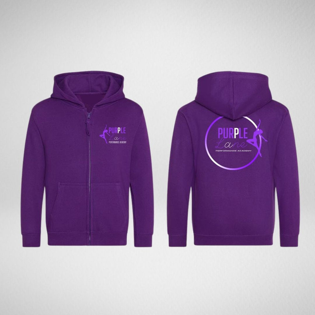 Purple Lane Performance Academy Zipped Hoodie