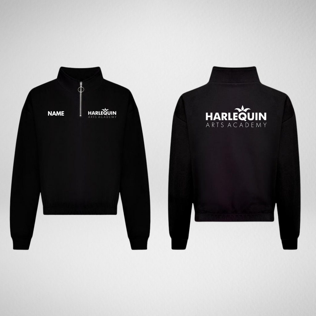 Harlequin Arts Academy Cropped 1/4 Zip Sweatshirt