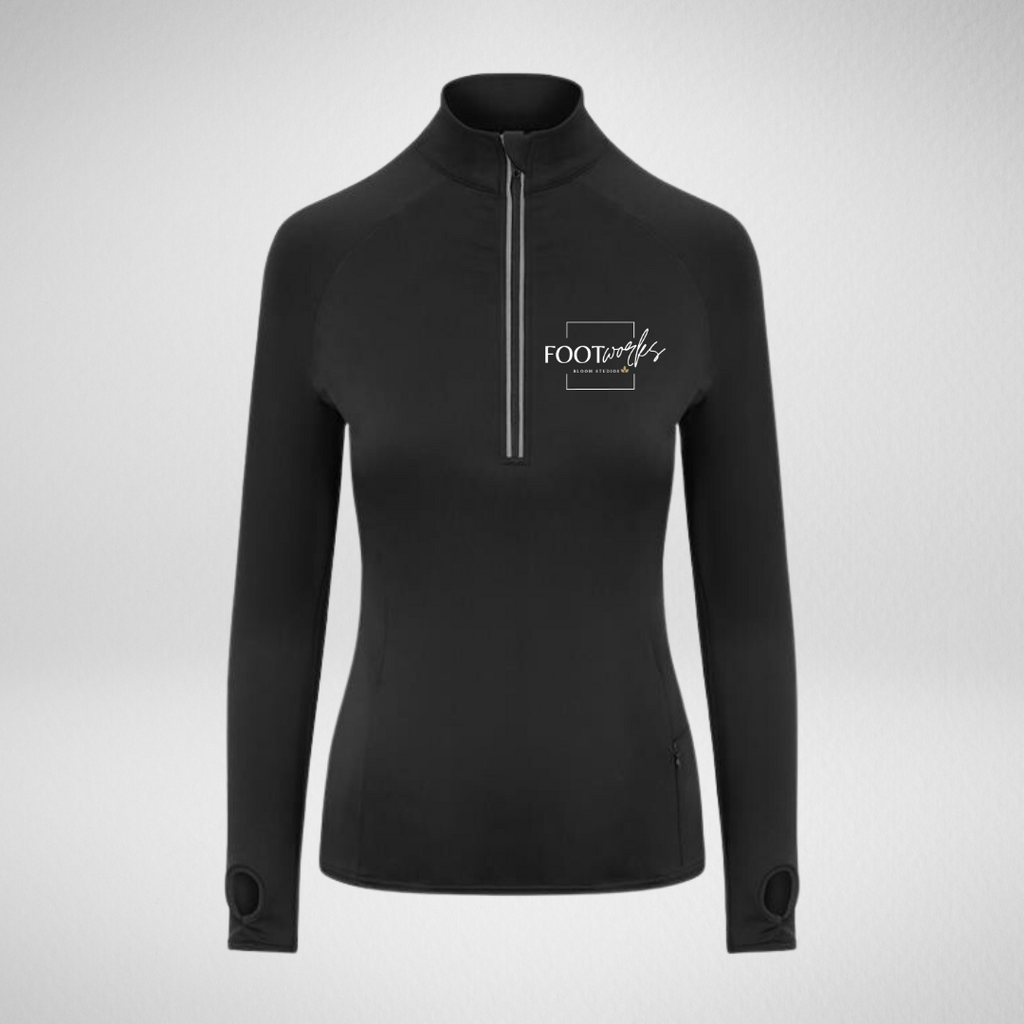 Footworks Bloom Studios Stretch 1/4 Zip Top