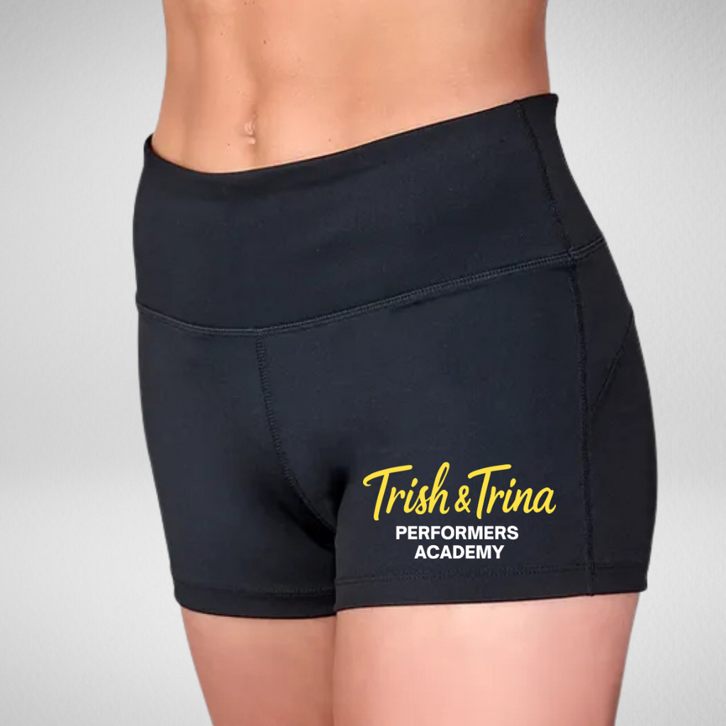 Trish & Trina Performers Academy High Waisted Dance Shorts