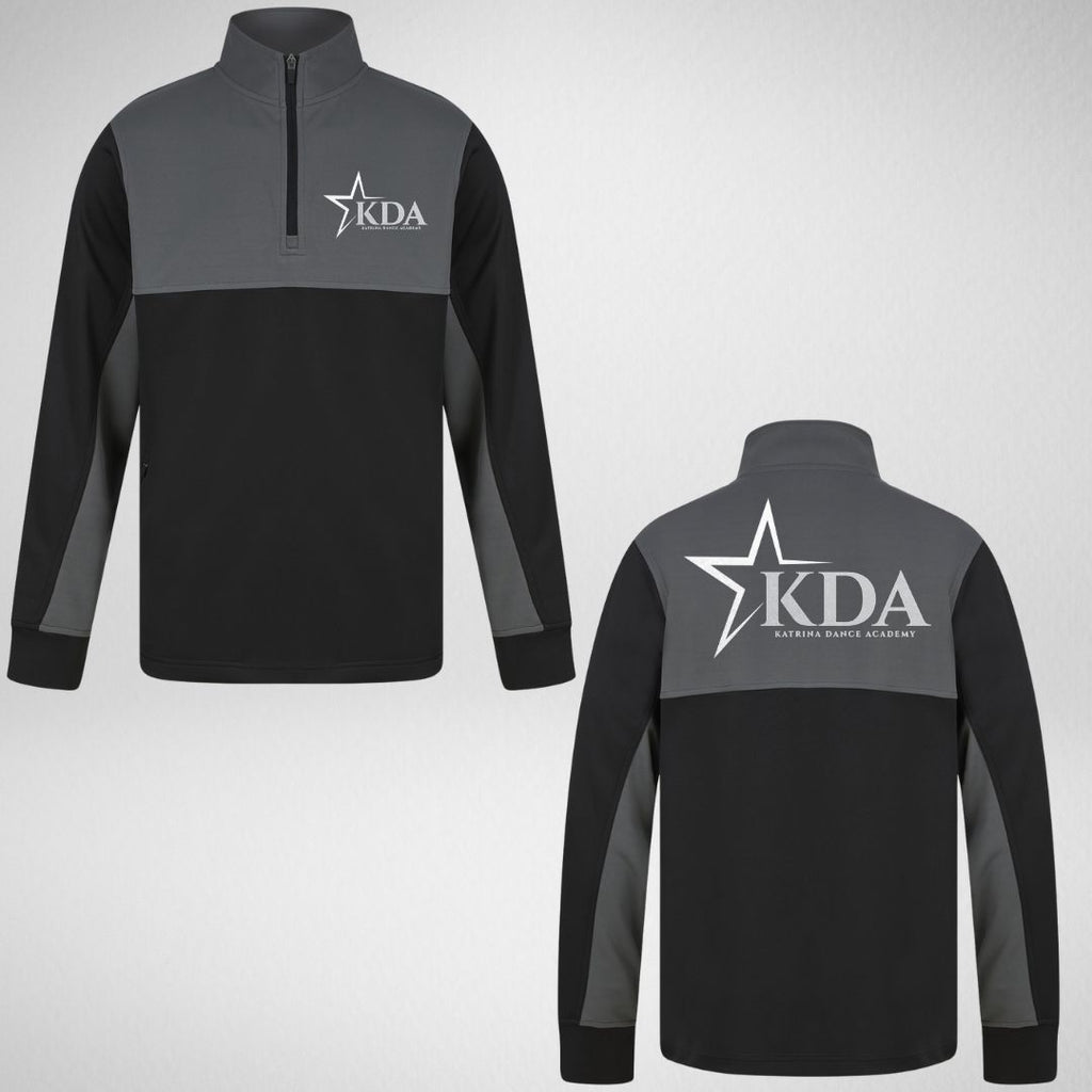 katrina Dance Academy Boys Metallic 1/4 Zip Team Sweatshirt