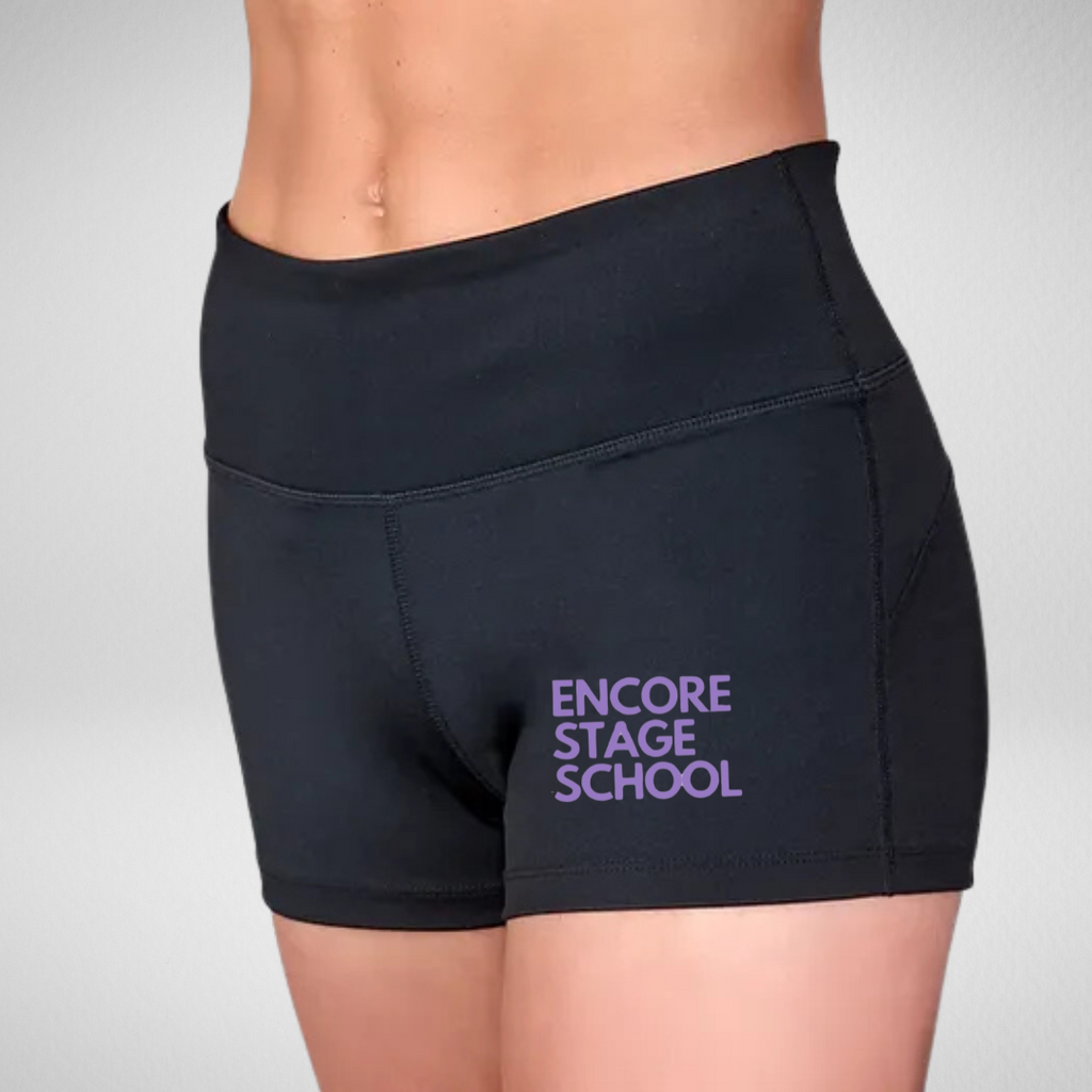 Encore Stage School High Waisted Dance Shorts