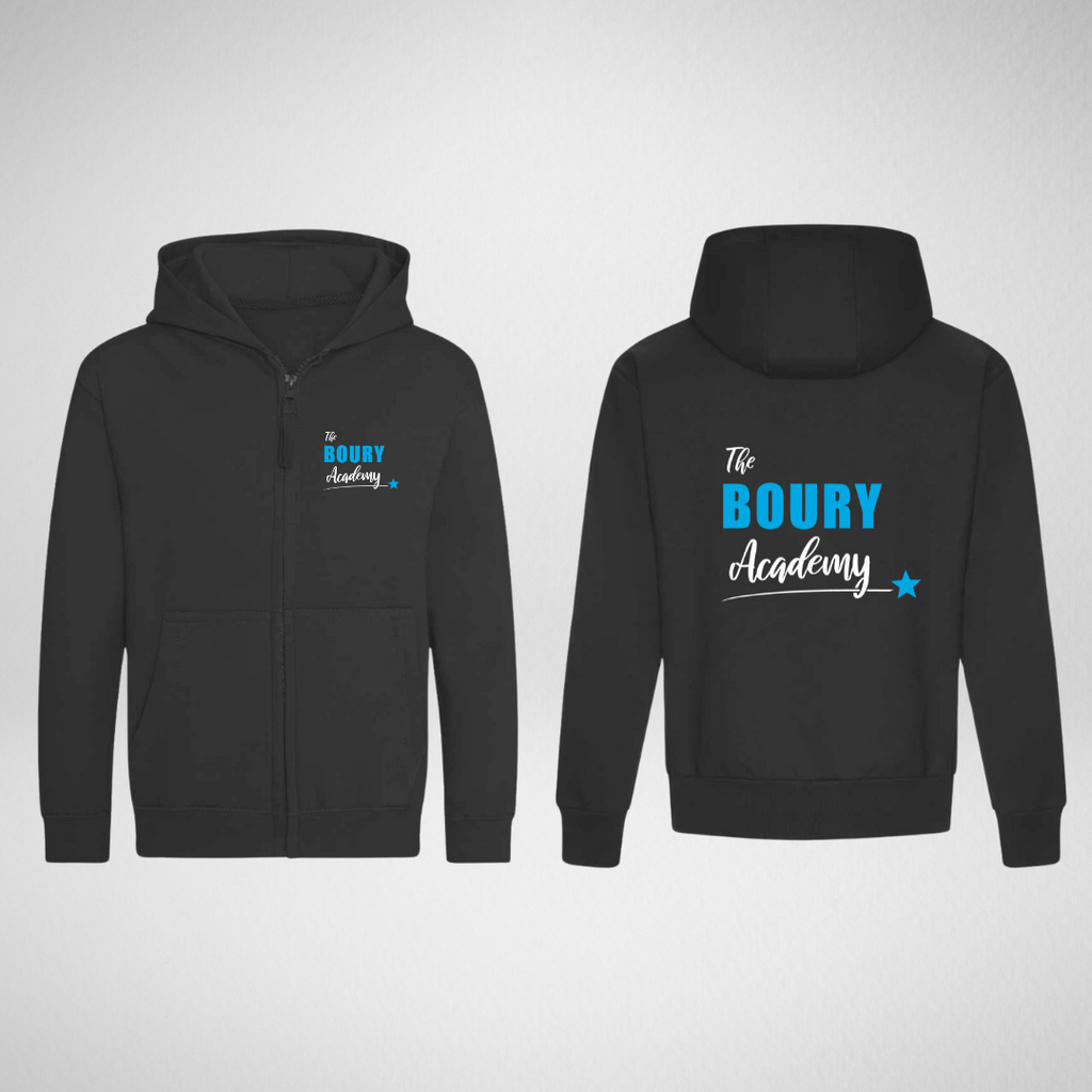 The Boury Academy Zipped Hoodie