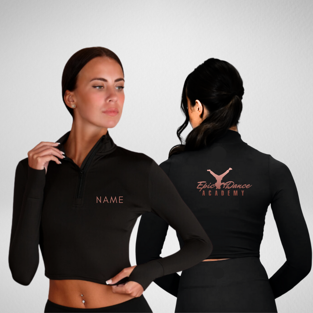 Epic Dance Academy Long Sleeved Zip Crop Top