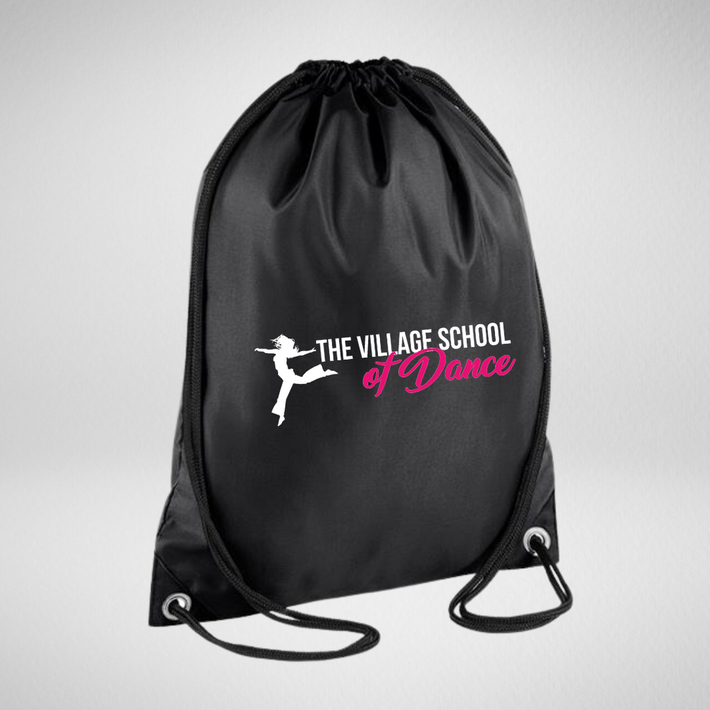 The Village School Of Dance Drawstring Bag