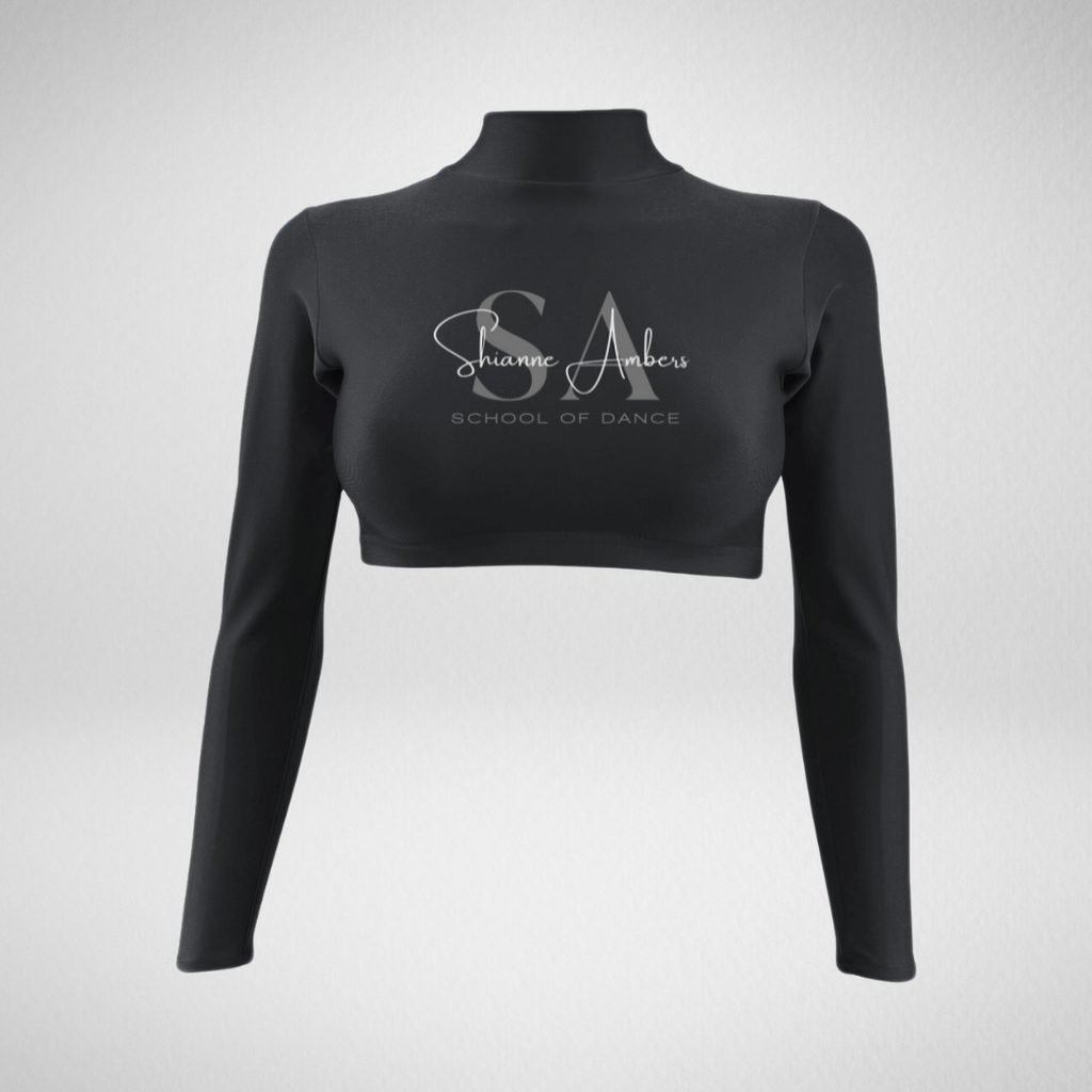 Shianne Ambers School Of Dance High Neck Crop Top