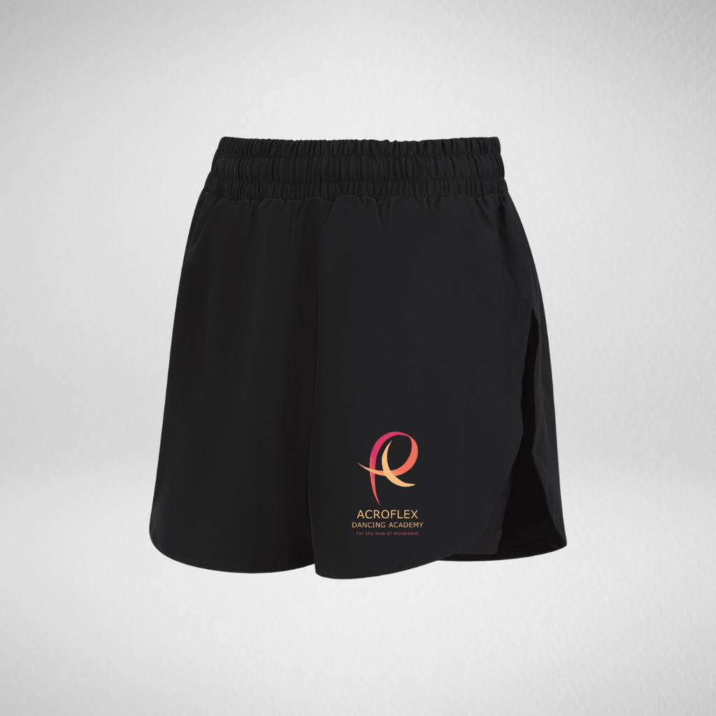 Acroflex Dancing Academy Double-Layer Shorts