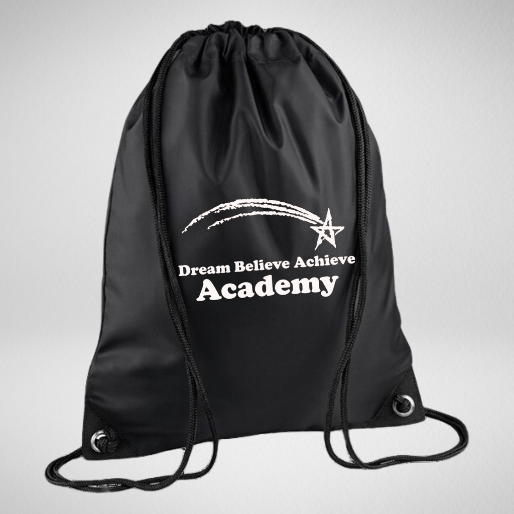 Dream Believe Achieve Academy Drawstring Bag