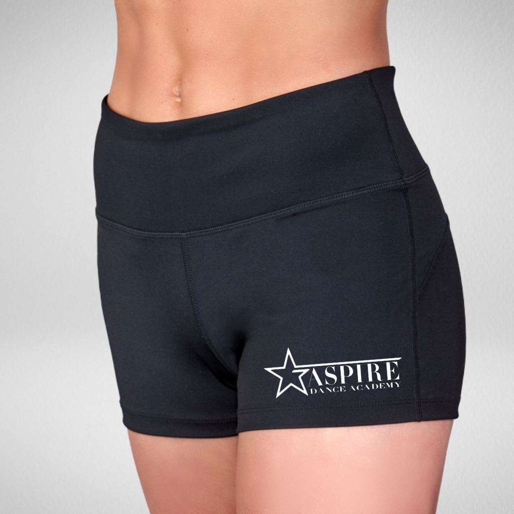 Aspire Dance Academy High Waisted Dance Shorts