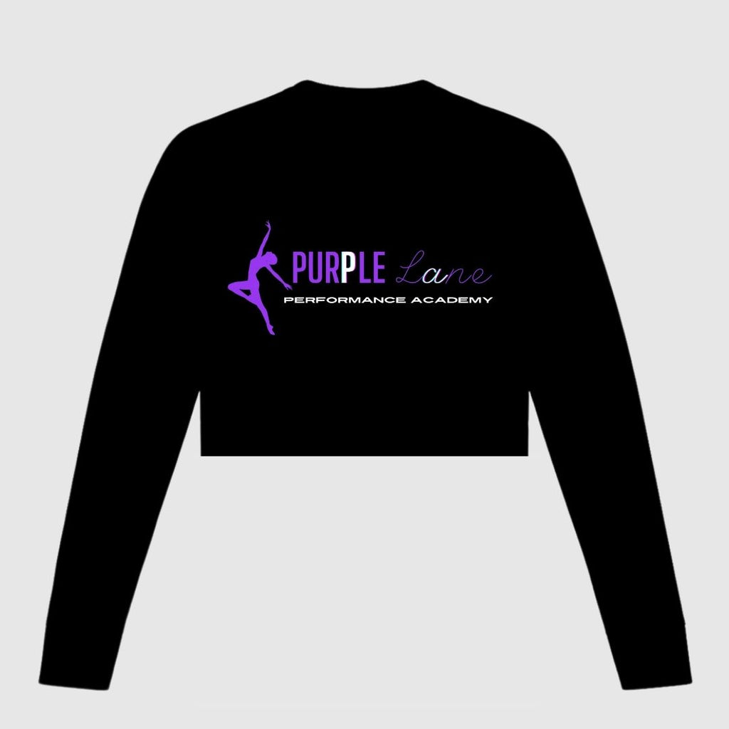 Purple Lane Performance Academy Cropped Sweatshirt