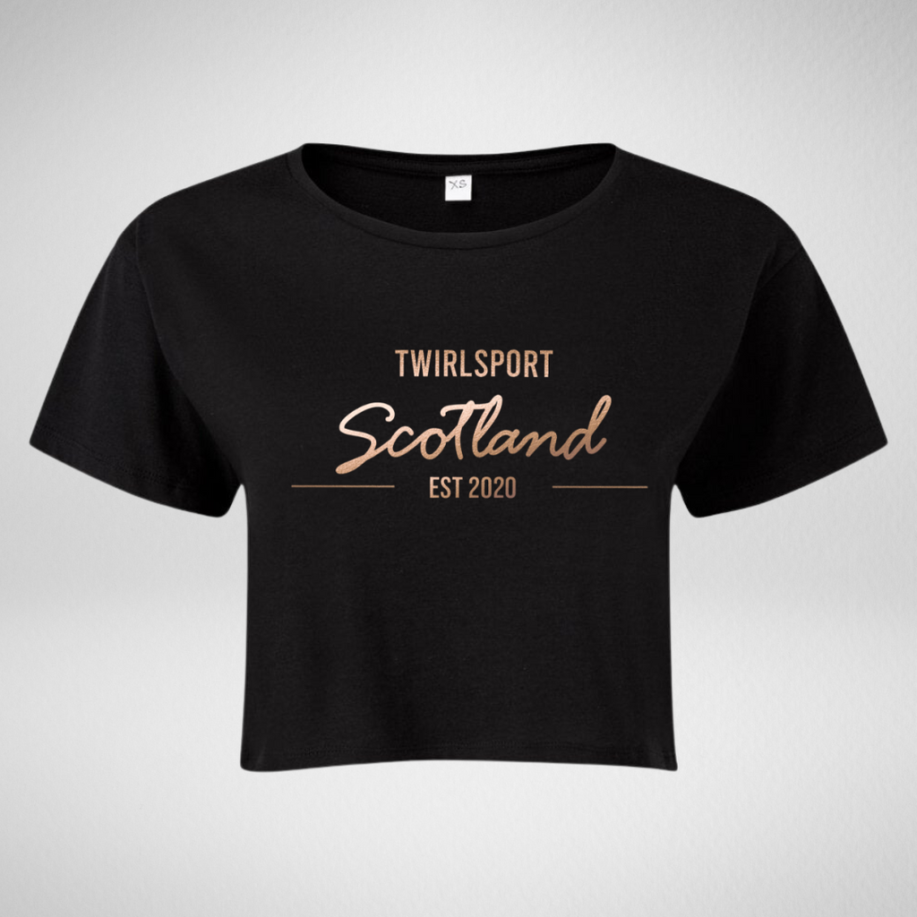 Twirlsport Scotland Cropped T-Shirt