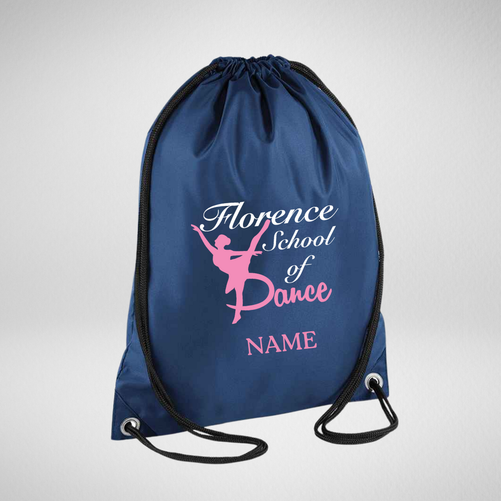 Florence School Of Dance Drawstring Bag