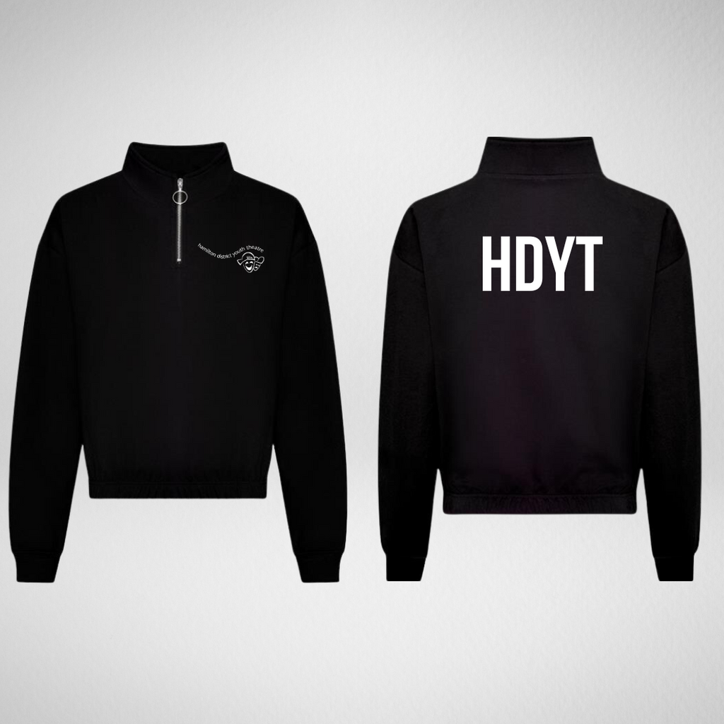 HDYT Cropped 1/4 Zip Sweatshirt