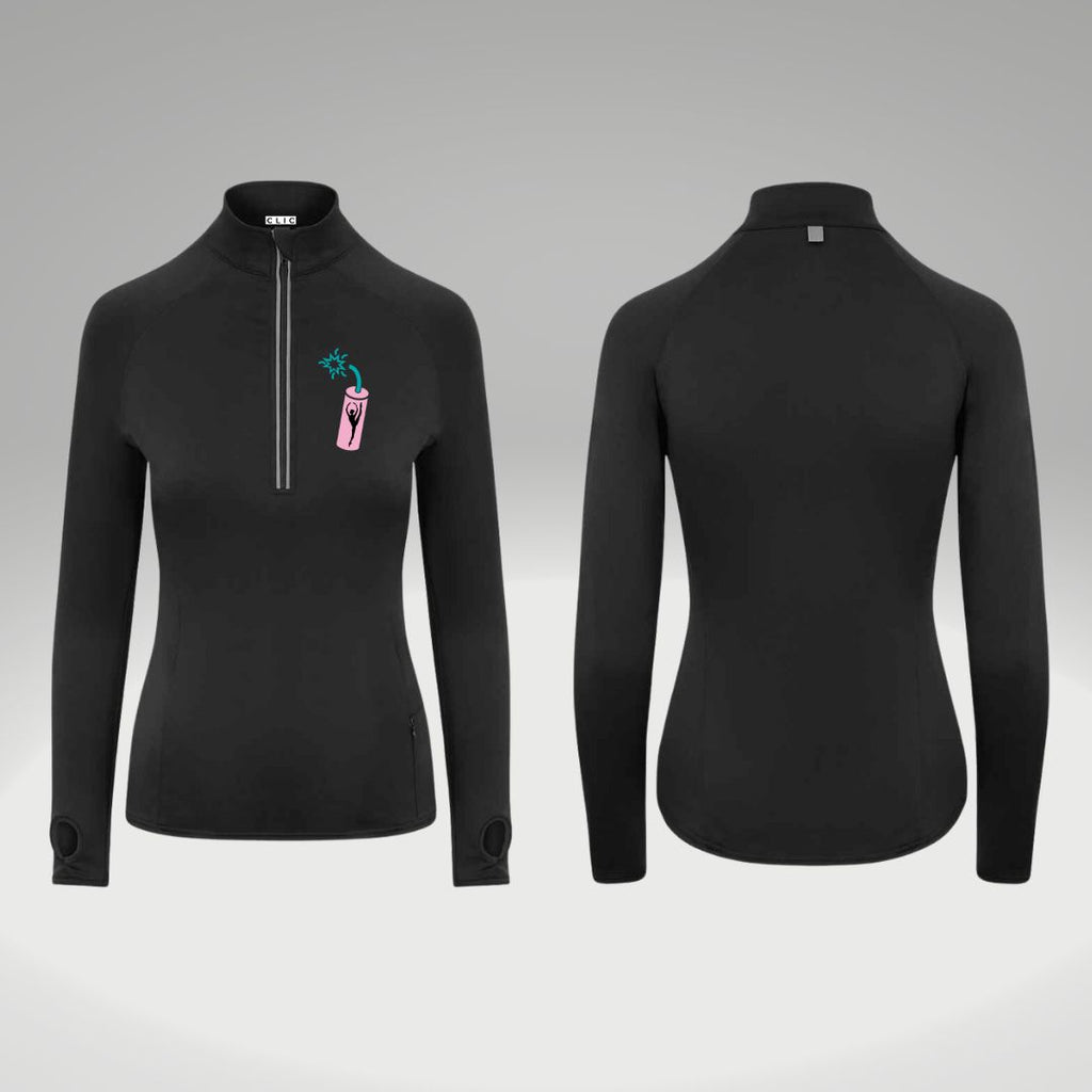 Dynamite Dance Studio Stretch 1/4 Zip Top