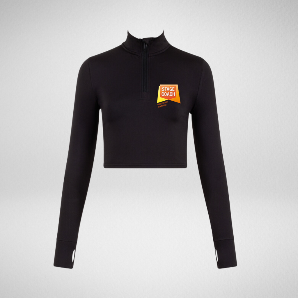 Stagecoach Long Sleeved Zip Crop Top