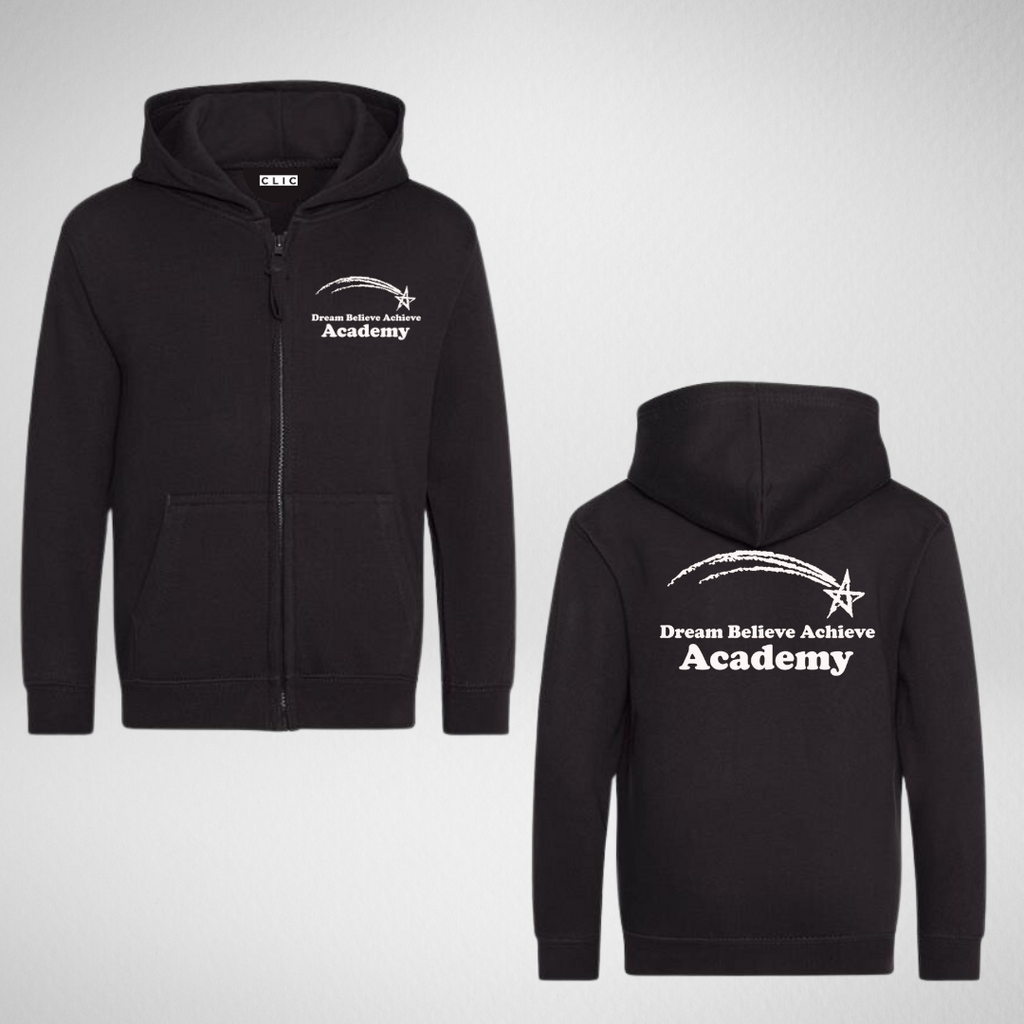 Dream Believe Achieve Academy Zipped Hoodie