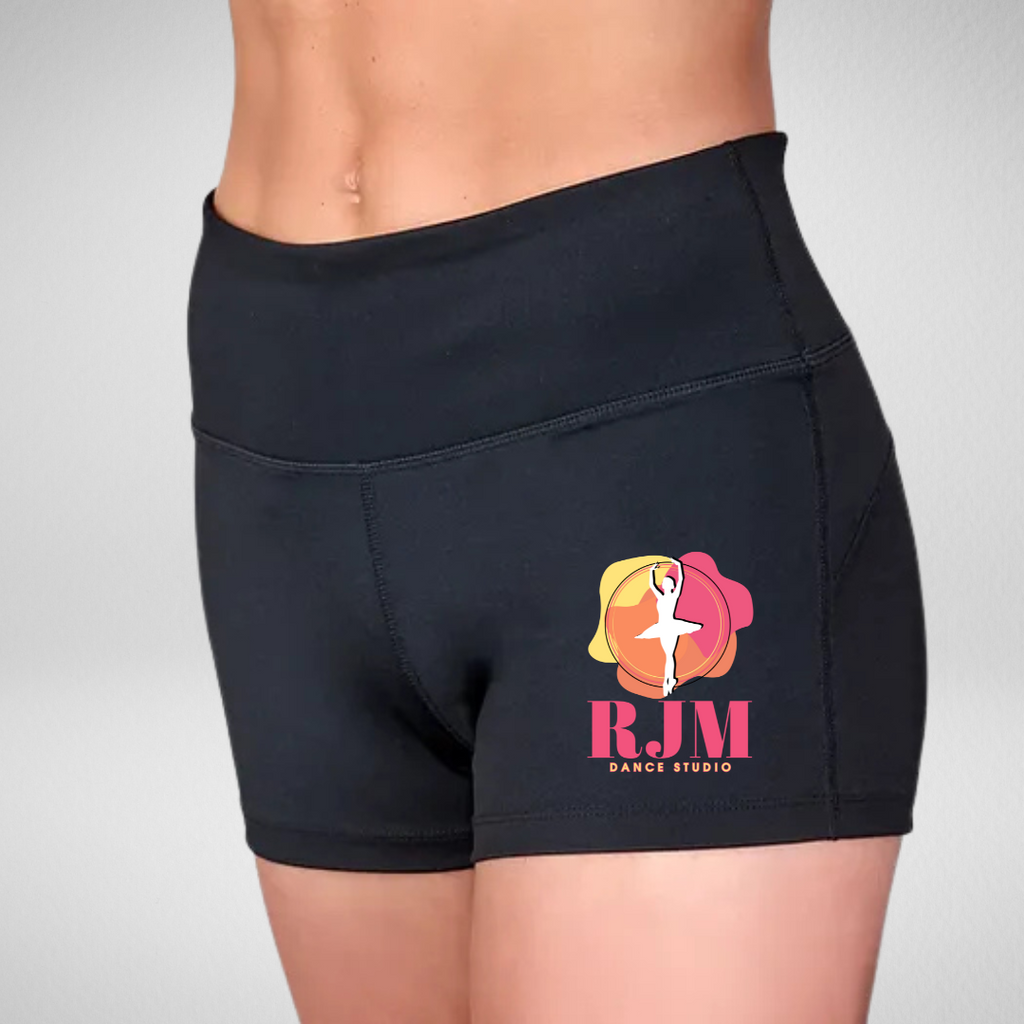 RJM Dance Studio High Waisted Dance Shorts