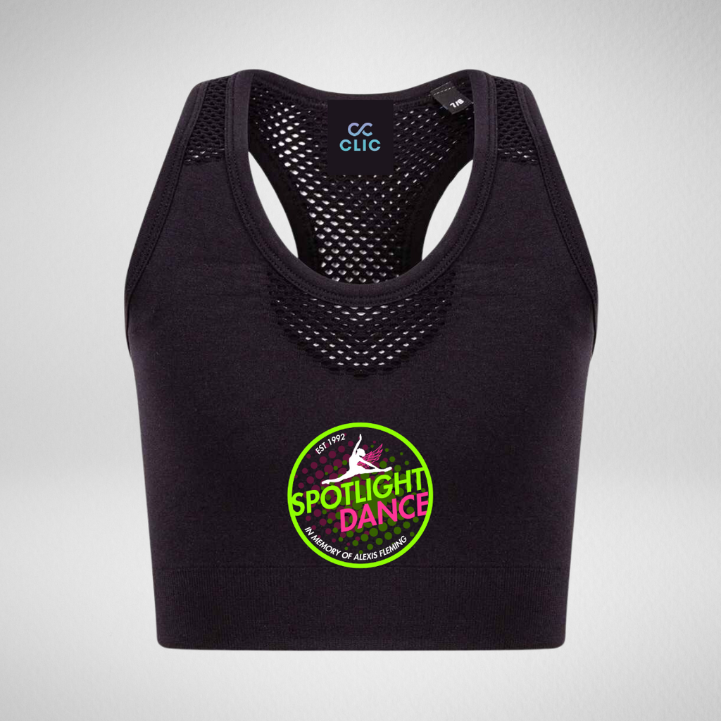 Spotlight Dance Seamless Crop Top