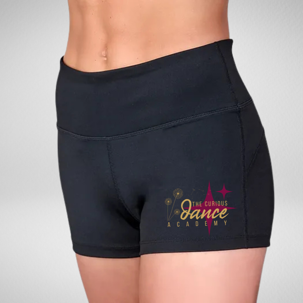 The Curious Dance Academy High Waisted Dance Shorts