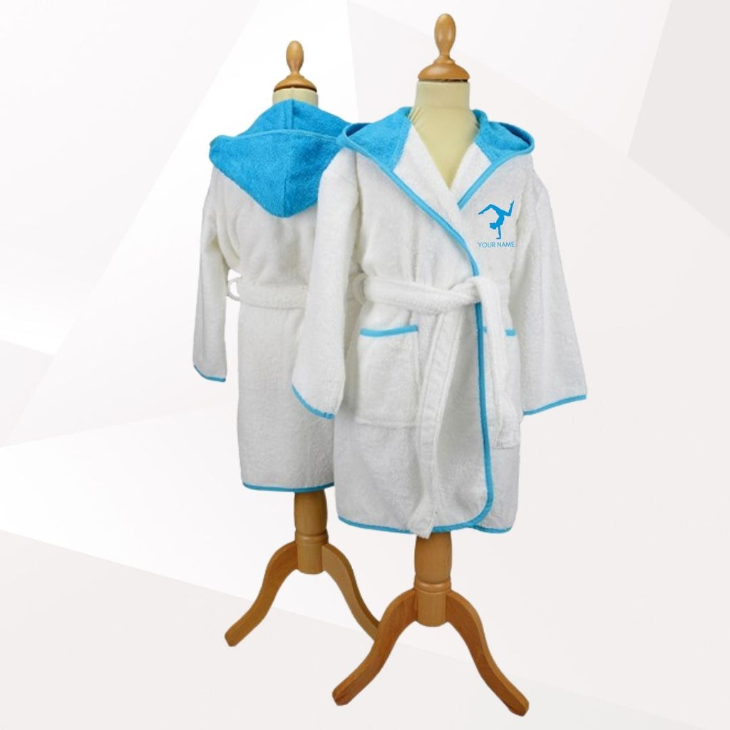 Children's Luxury Embroidered Hooded Acro/Gymnast Robe