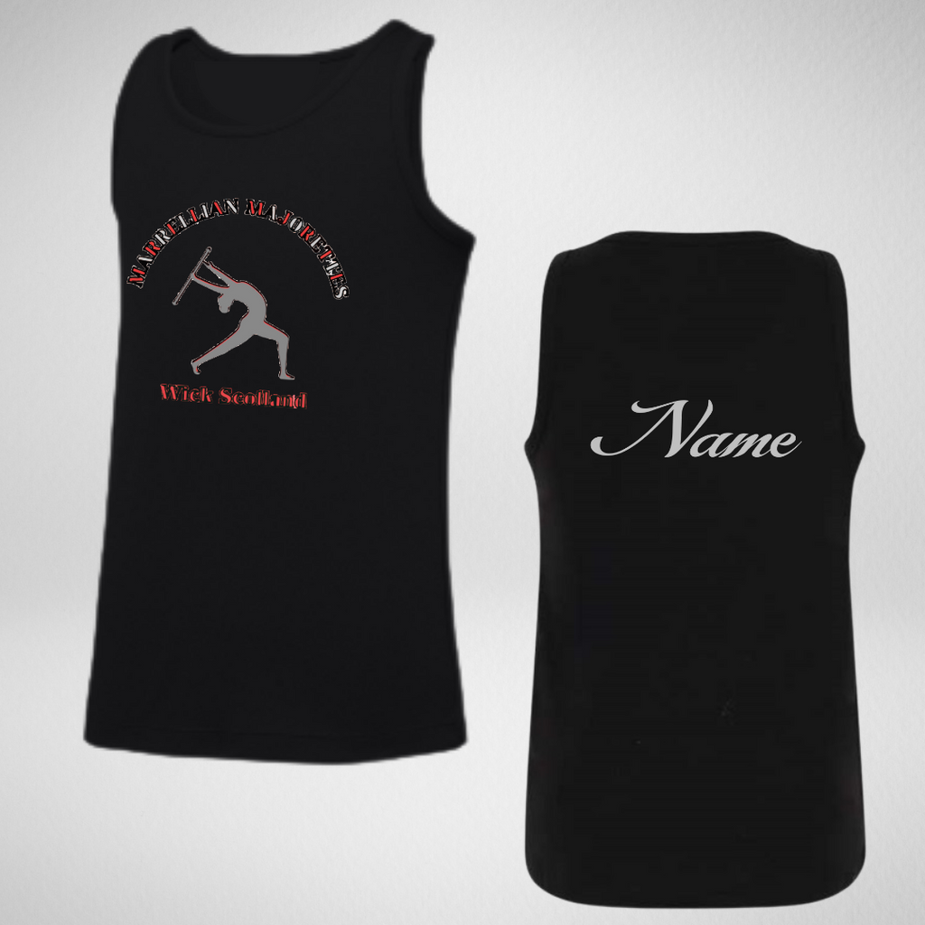 Marrellian Majorettes Glitter Dri Fit Vest