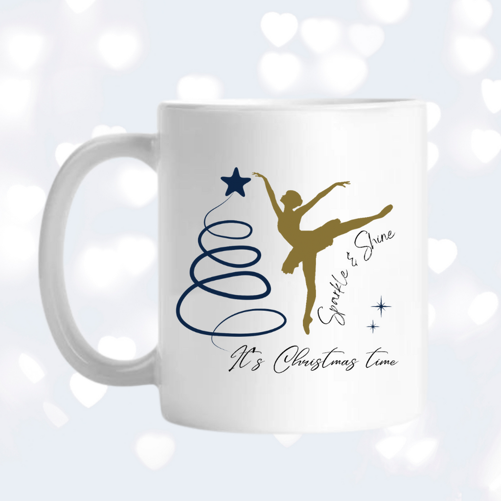 Personalised Sparkle & Shine Christmas Mug