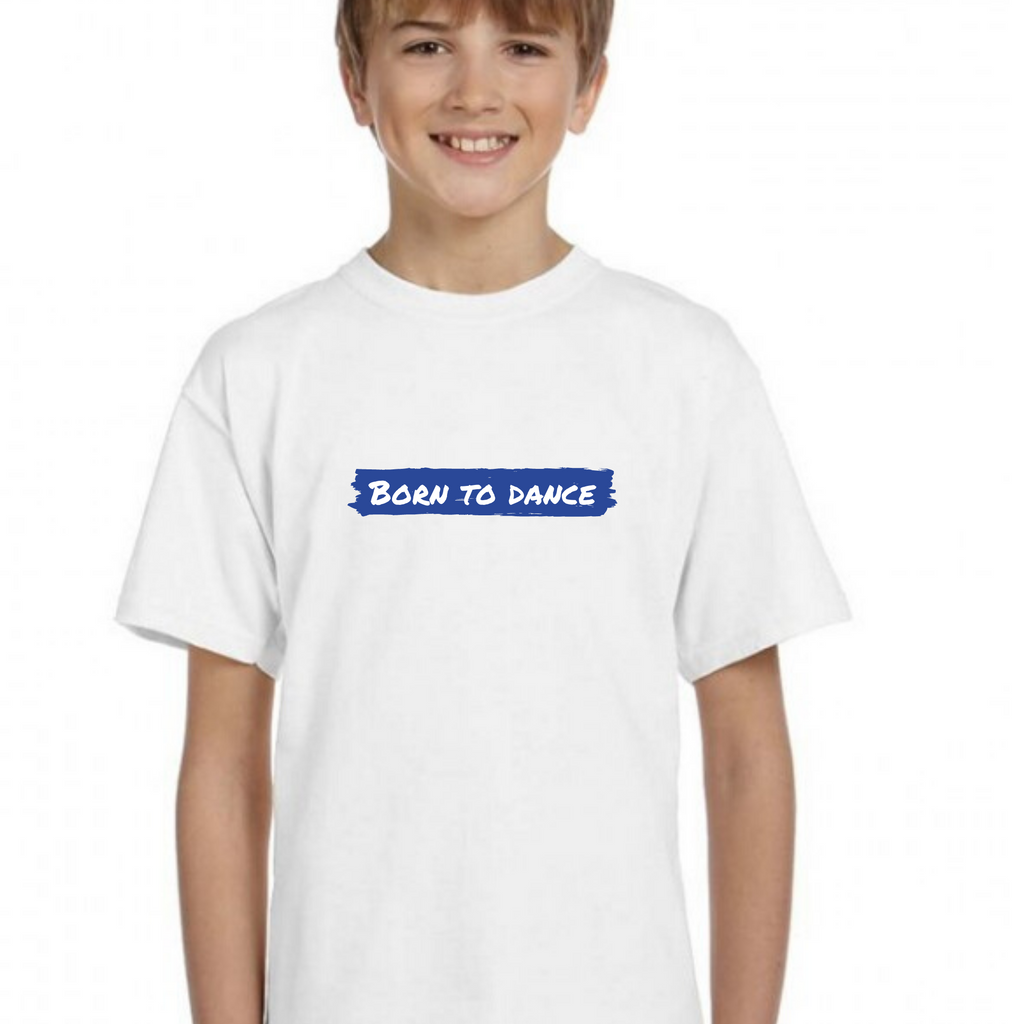 Boys Born To Dance Slogan T-shirt