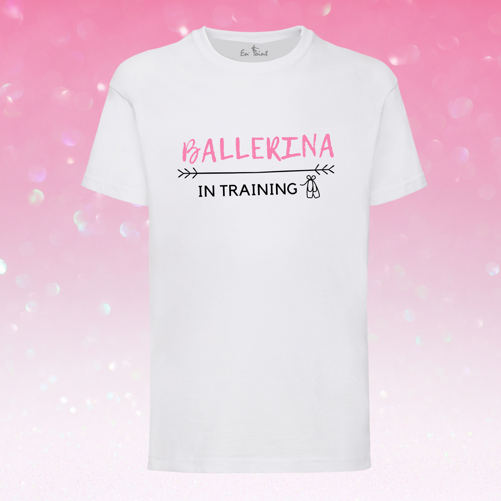 Ballerina In Training Slogan T-shirt