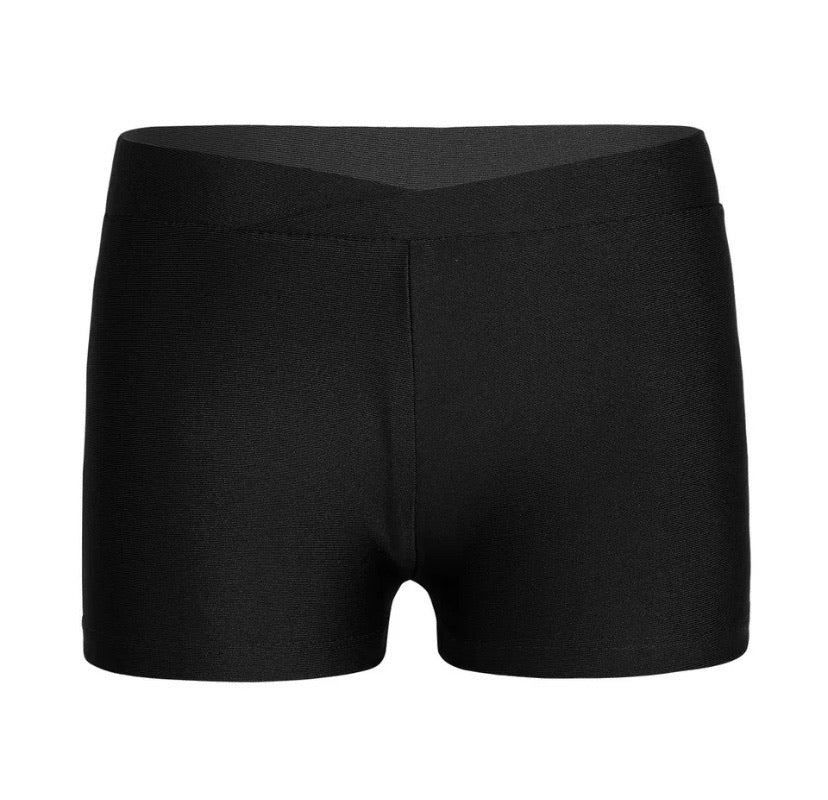 Girls Cross Front Stretch Shorts