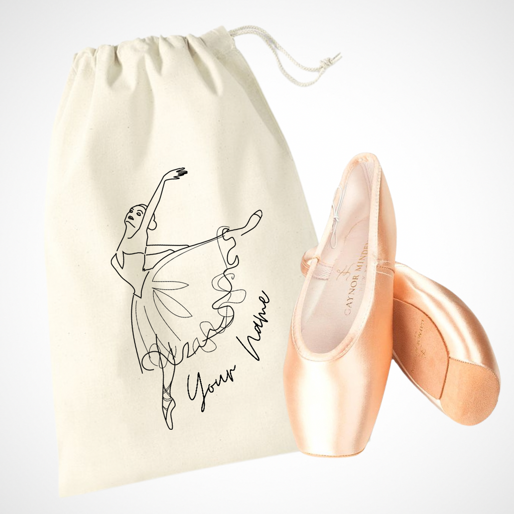 Personalised Dancer Pointe Shoe Bag Clic Clothing